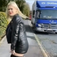 In this public exposure clip, a blonde, German girl lies on a sidewalk and takes a shit and powerful piss into the air without being caught. She leaves the mess behind for others to find. Crystal-clear, 720P HD. 299MB, MP4 file. About 2.5 minutes.